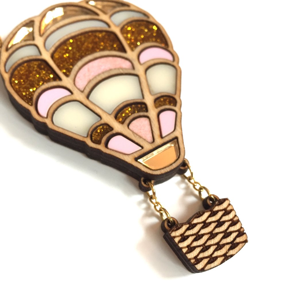 Bristol balloon fiesta brooch