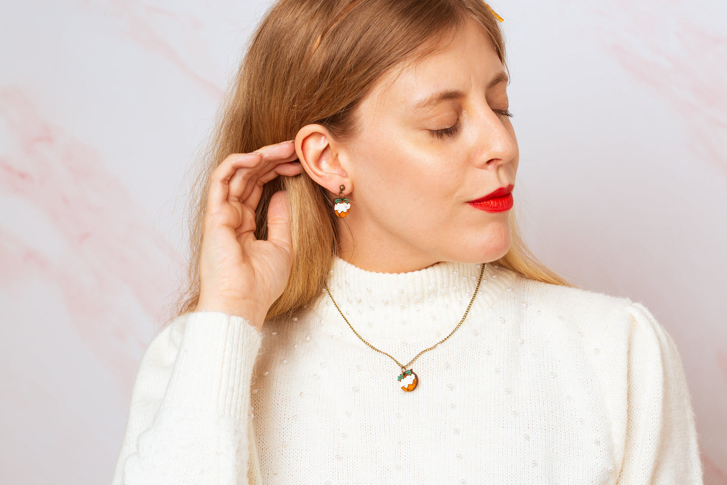 Christmas Pudding Earrings