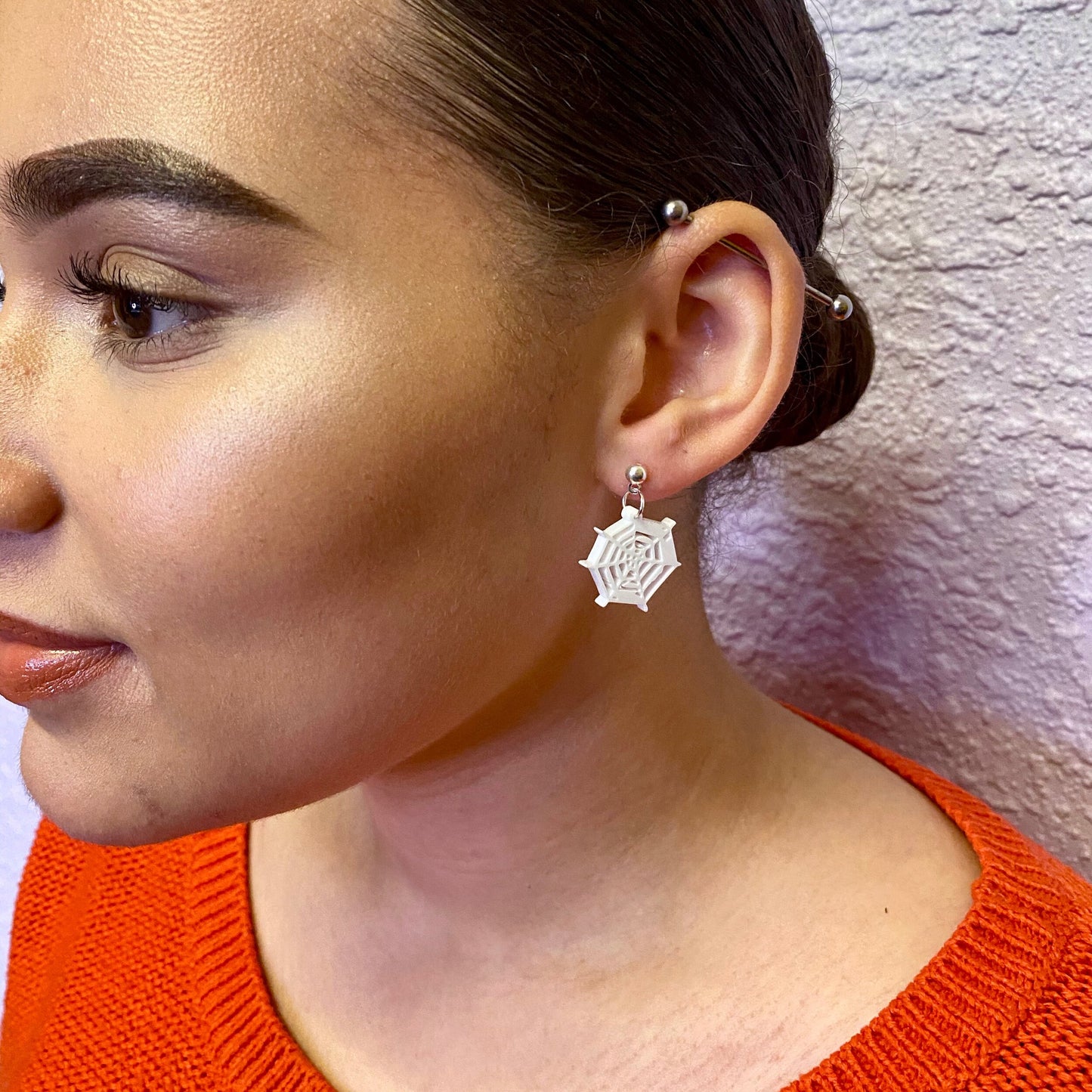 Cobweb earrings