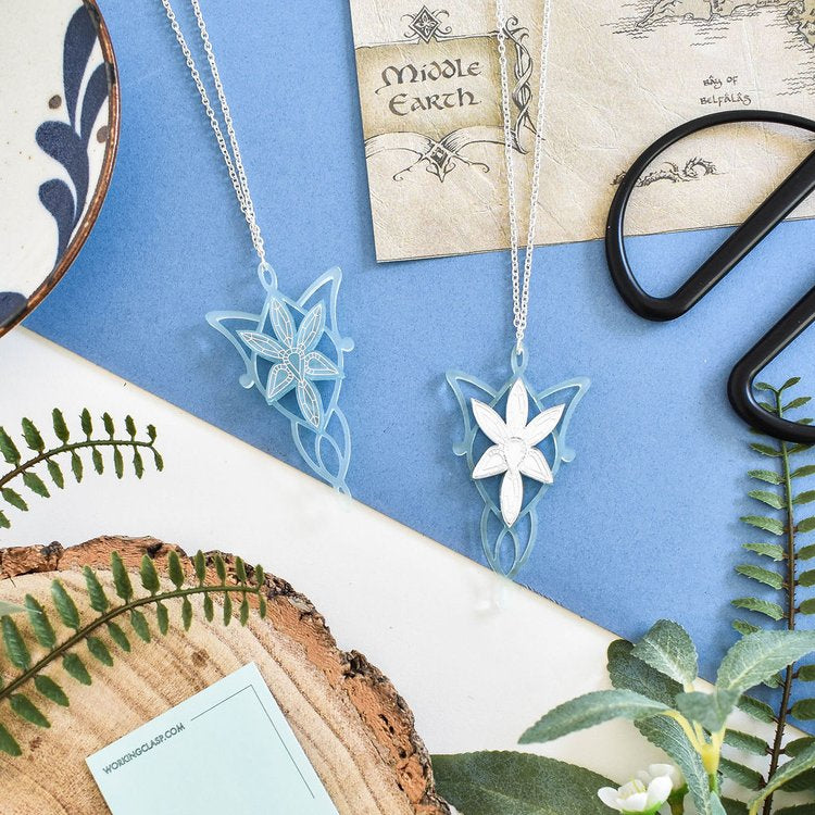 Lord of the Rings inspired Evenstar necklace
