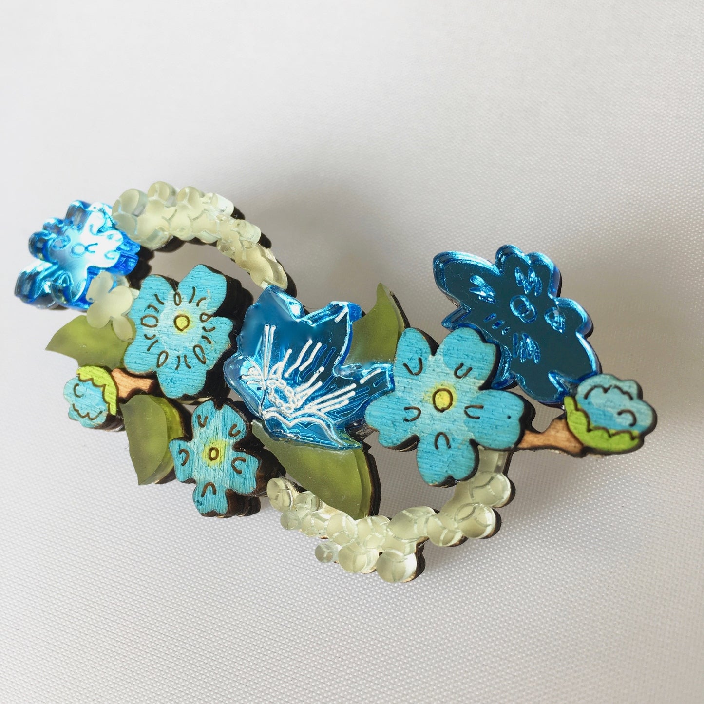 Forget-Me-Not brooch