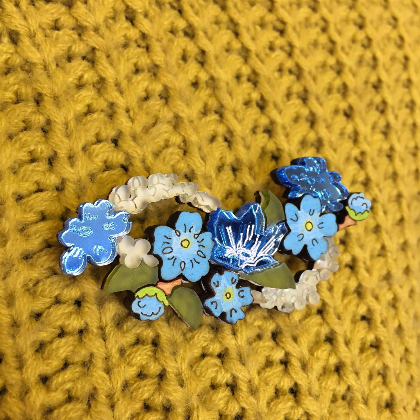 Forget-Me-Not brooch