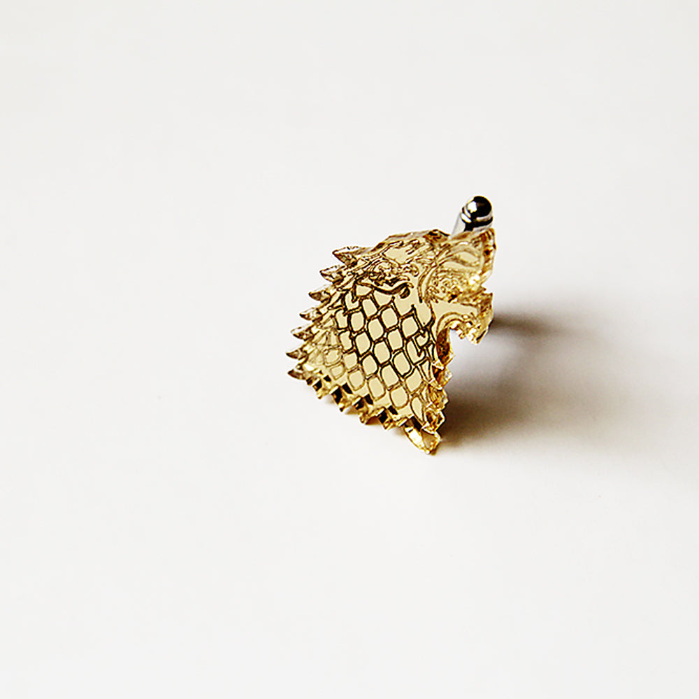 Game of Thrones Stark Sigil Direwolf cufflinks