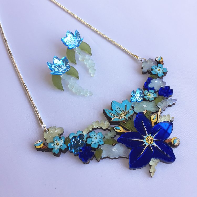 Forget-Me-Knot earrings