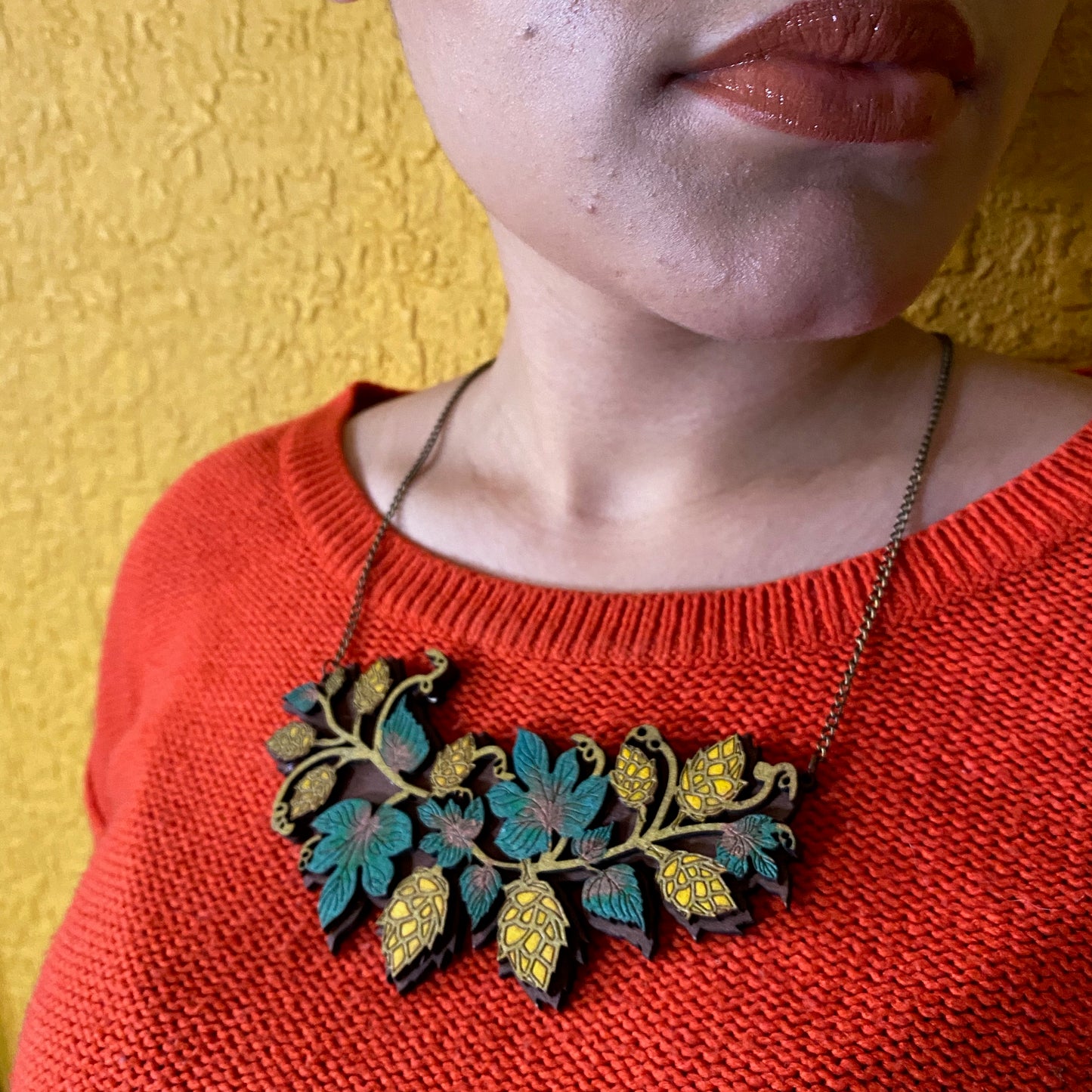 Beer Hop Statement Necklace
