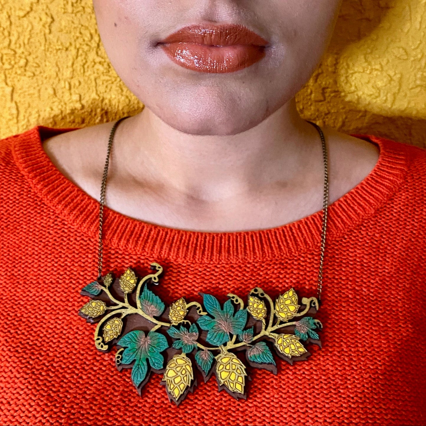 Beer Hop Statement Necklace
