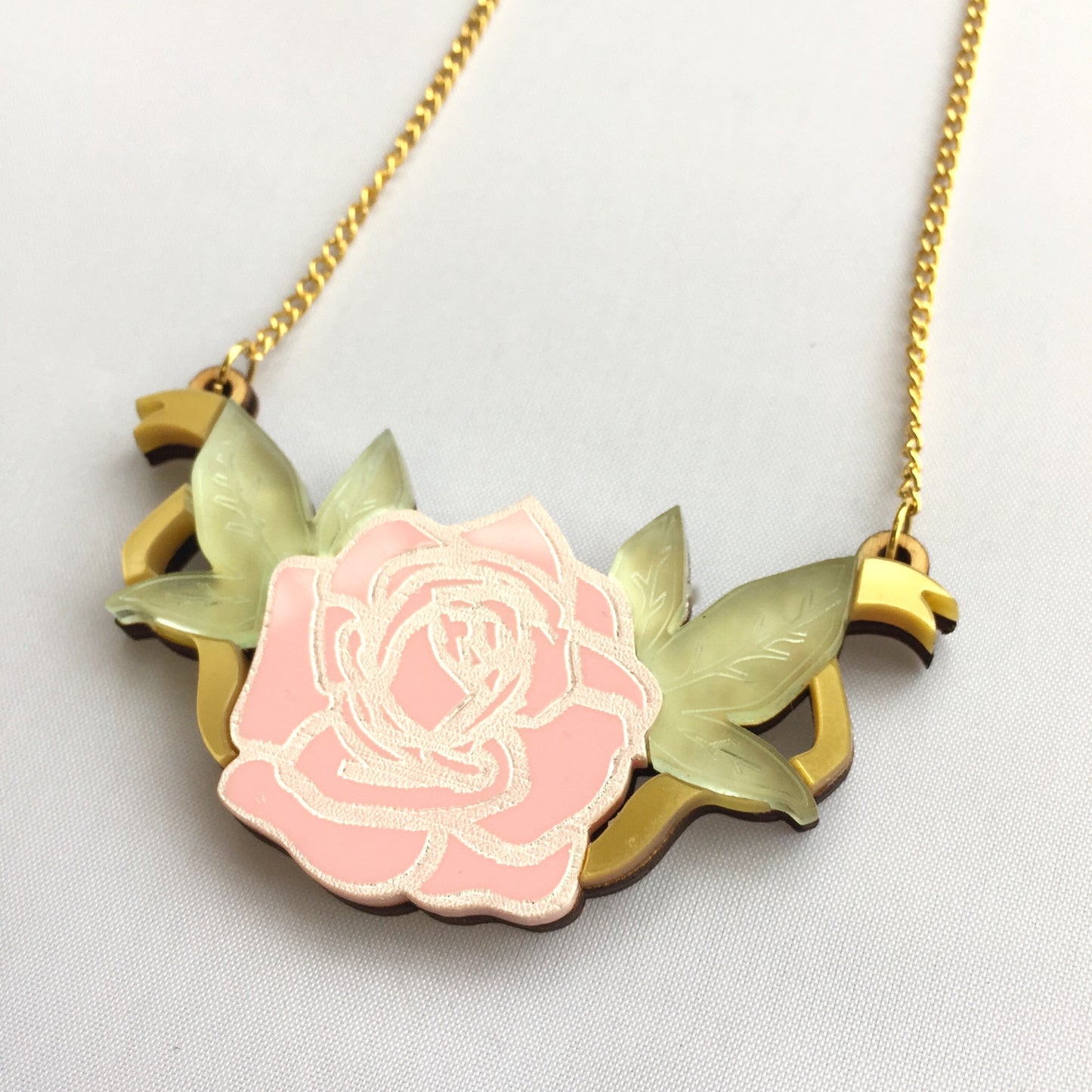 Roses & Ribbons Necklace