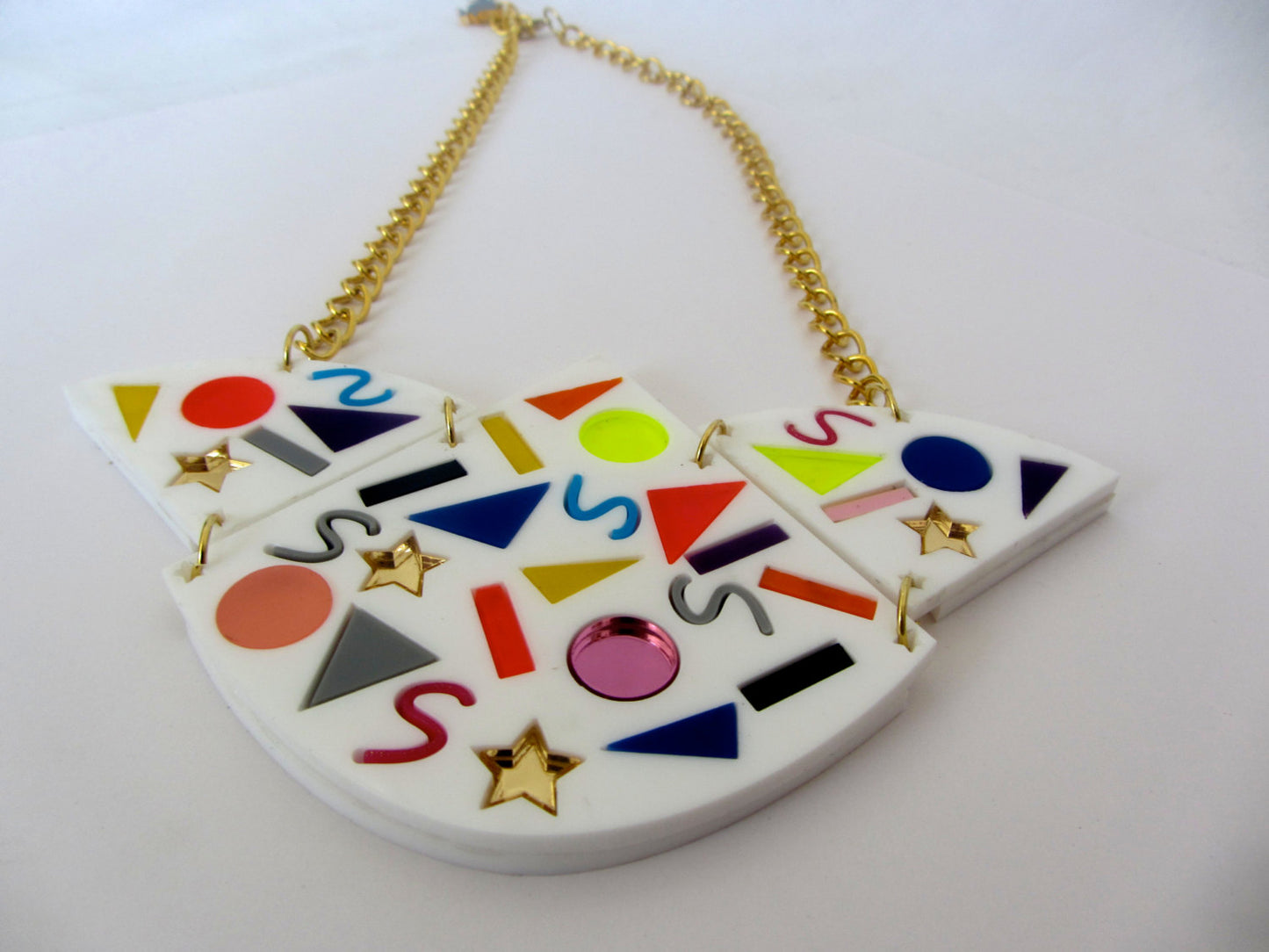 Saved by the bell inspired 80's statement necklace