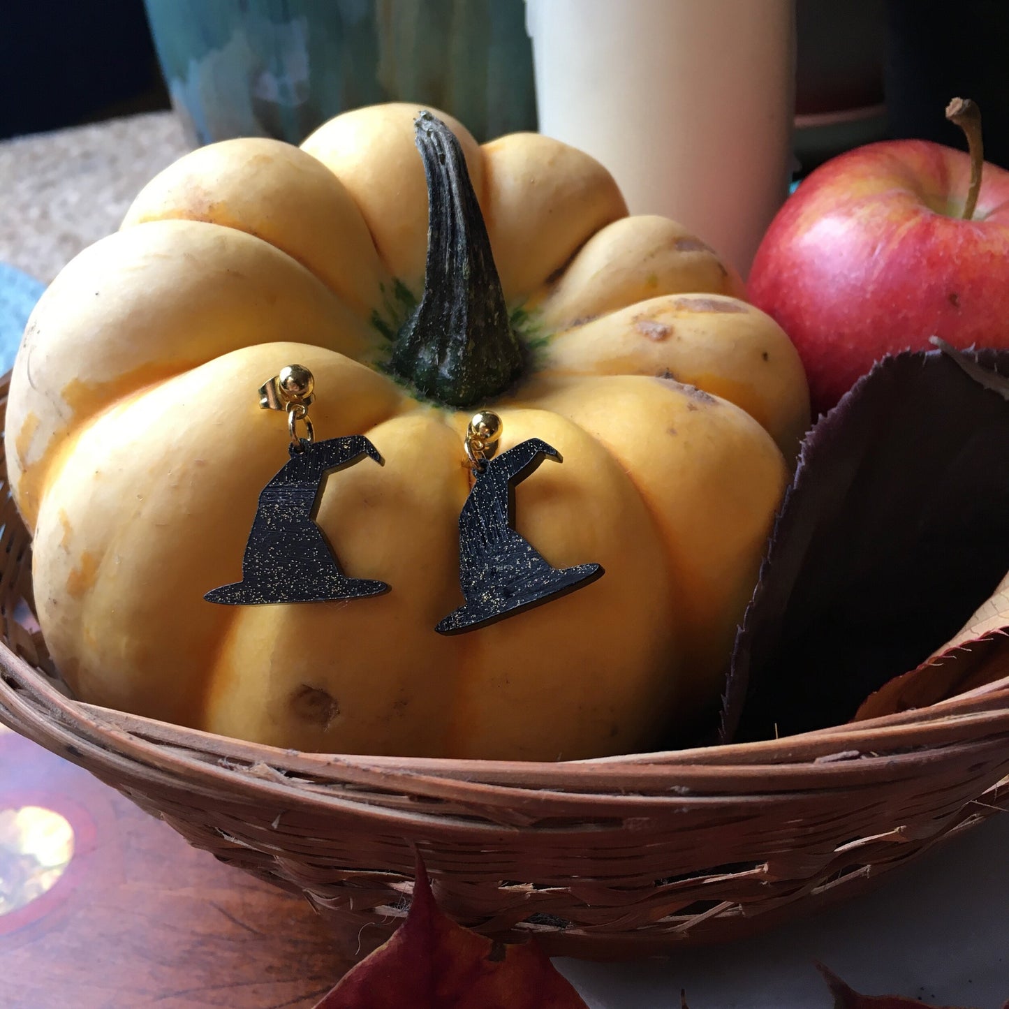 Witches or sorting hat earrings