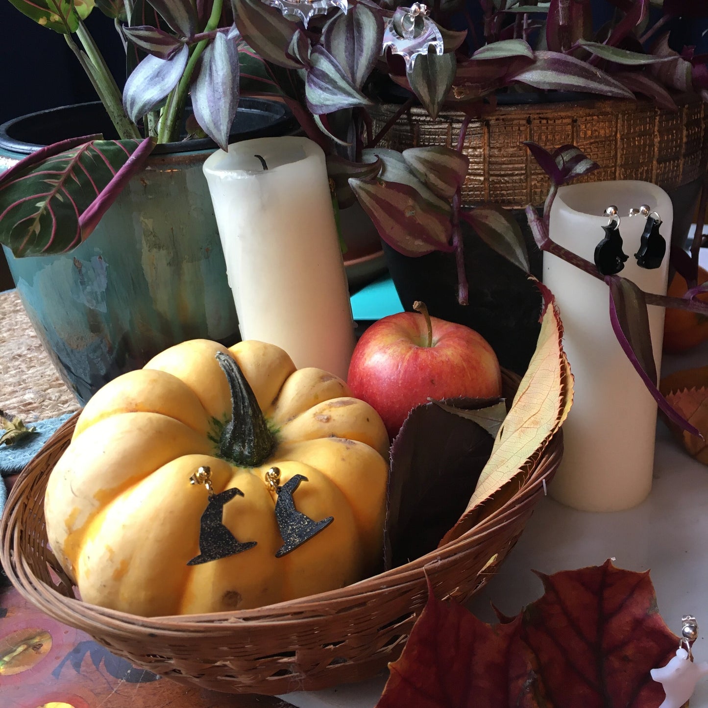 Witches or sorting hat earrings