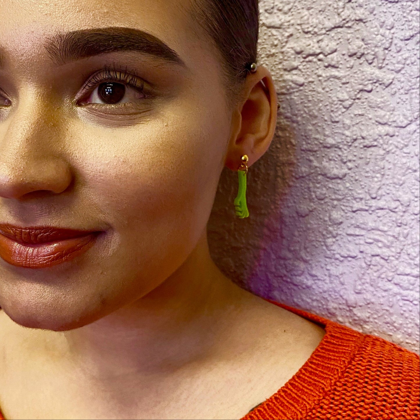 Zombie Day of the Dead Grasping Arm Earrings