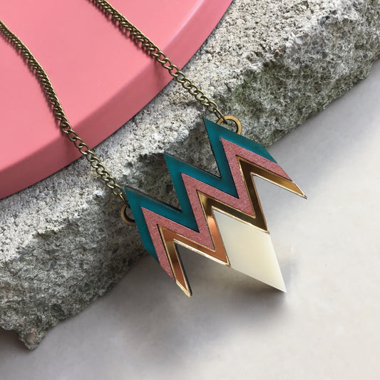 Deco Zig Zag necklace