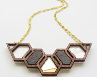 Geo-hive necklace