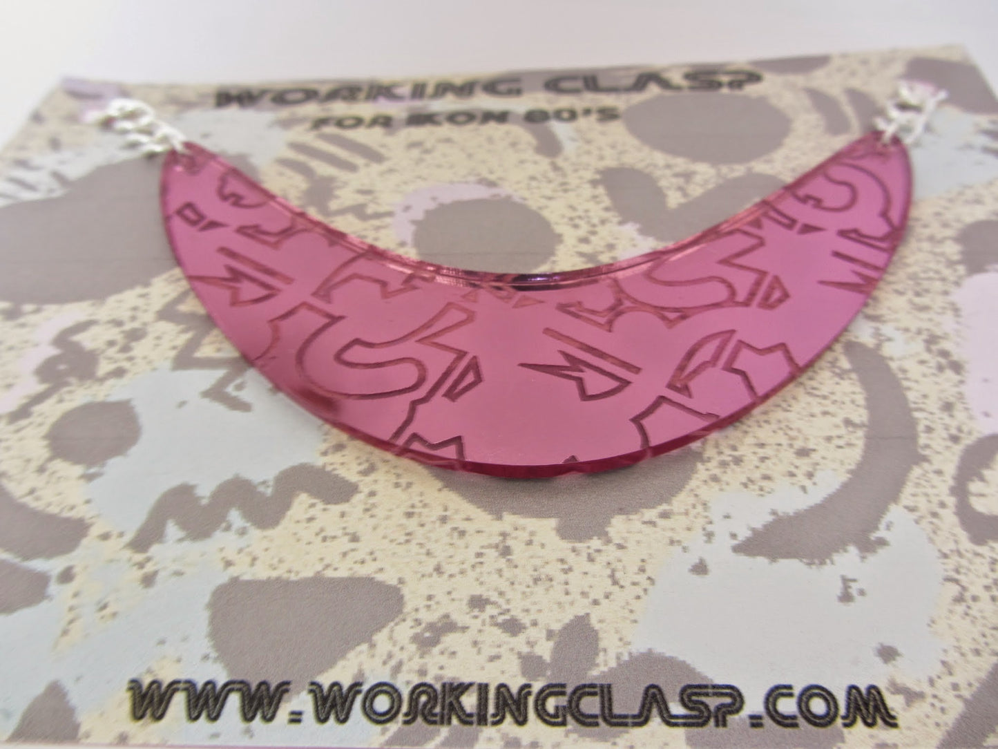 80's inspired bib necklace