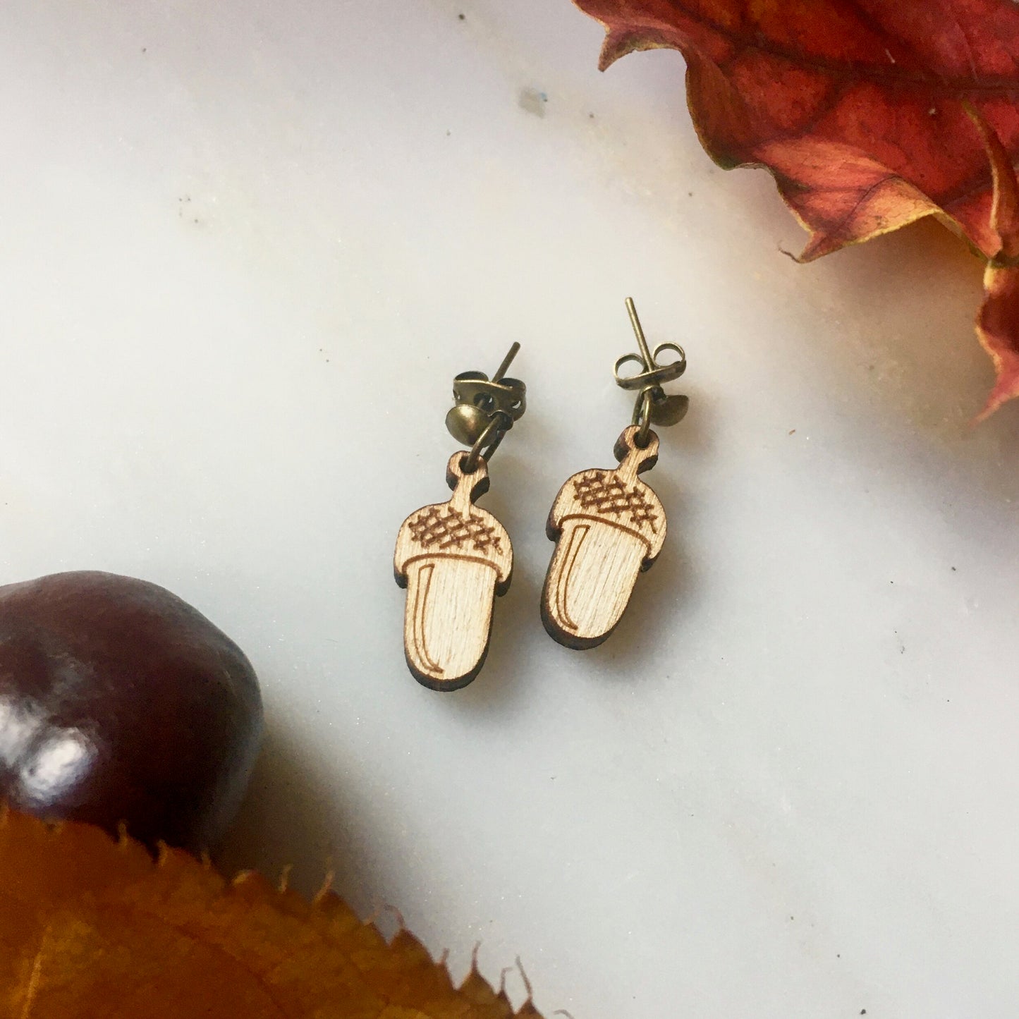Acorn earrings