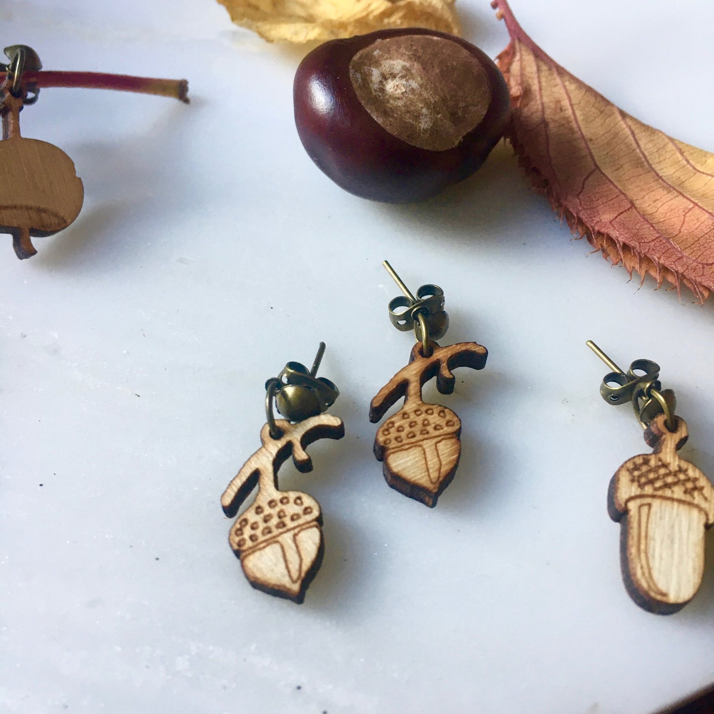 Acorn earrings