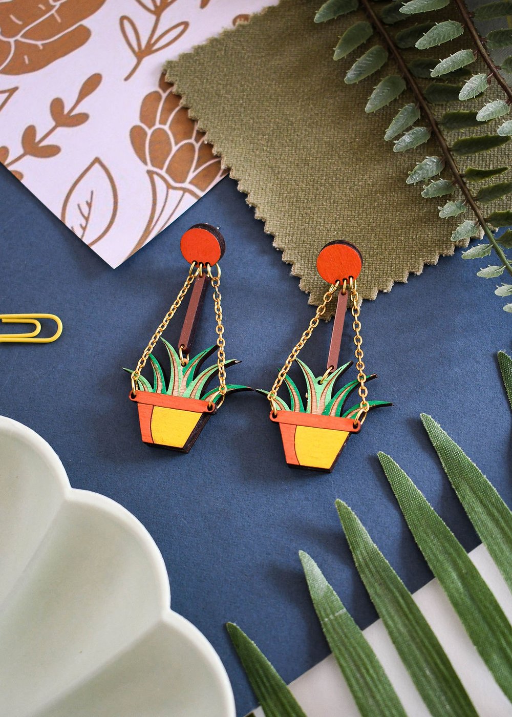 Aloe Vera hanging plant necklace