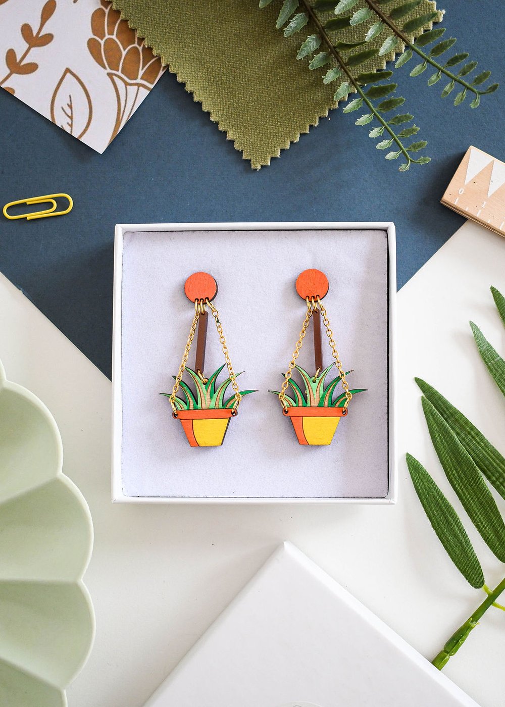 Aloe Vera hanging plant necklace