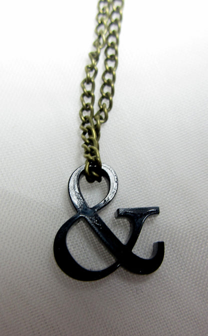 Ampersand necklace