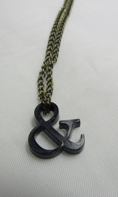Ampersand necklace