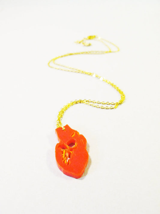 Anatomical heart pendant