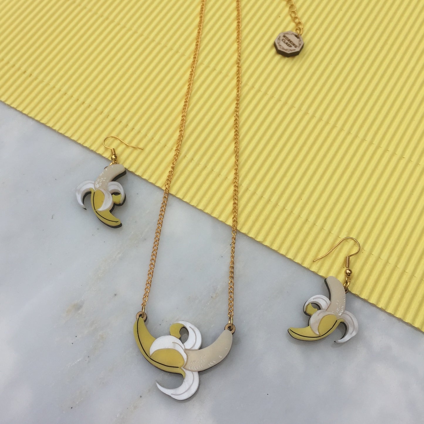 Banana earrings