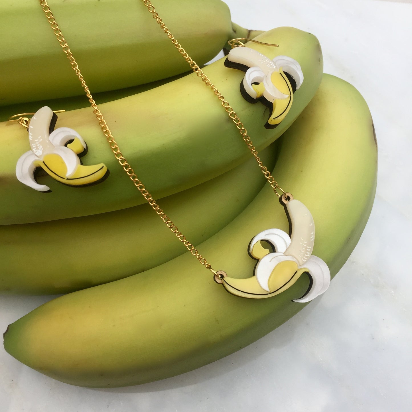 Banana earrings