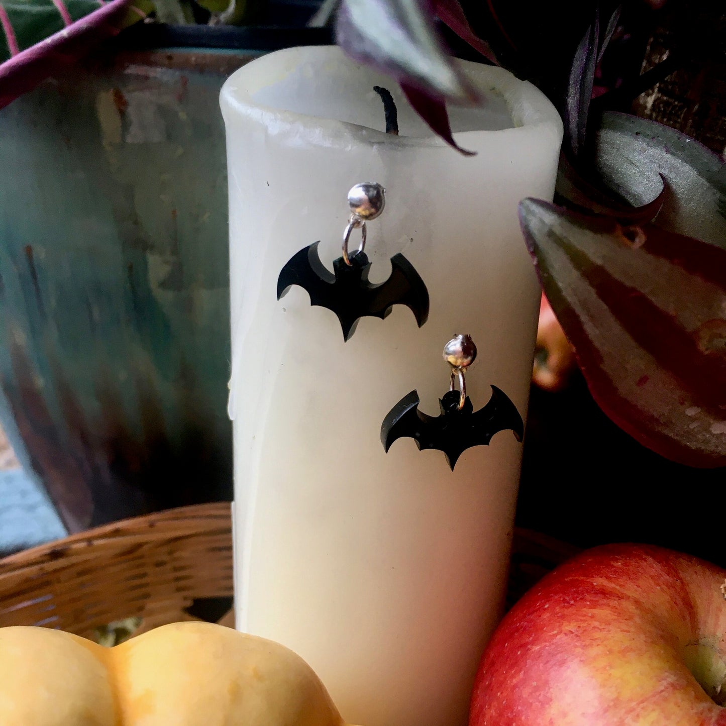 Bat earrings