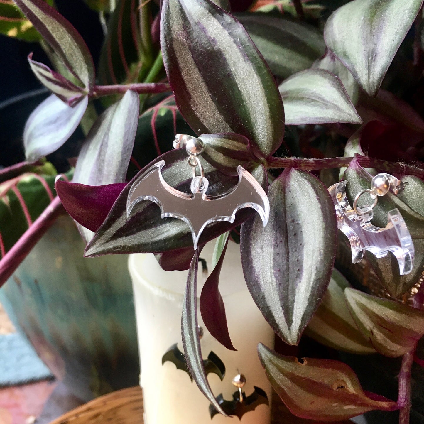 Bat earrings