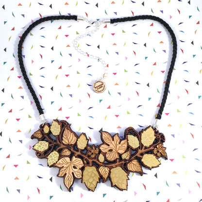 Beer Hop statement necklace