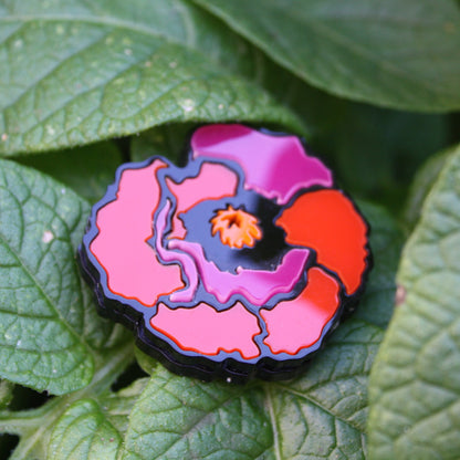 Christmas flower brooch