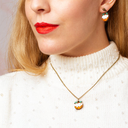 Christmas pud necklace