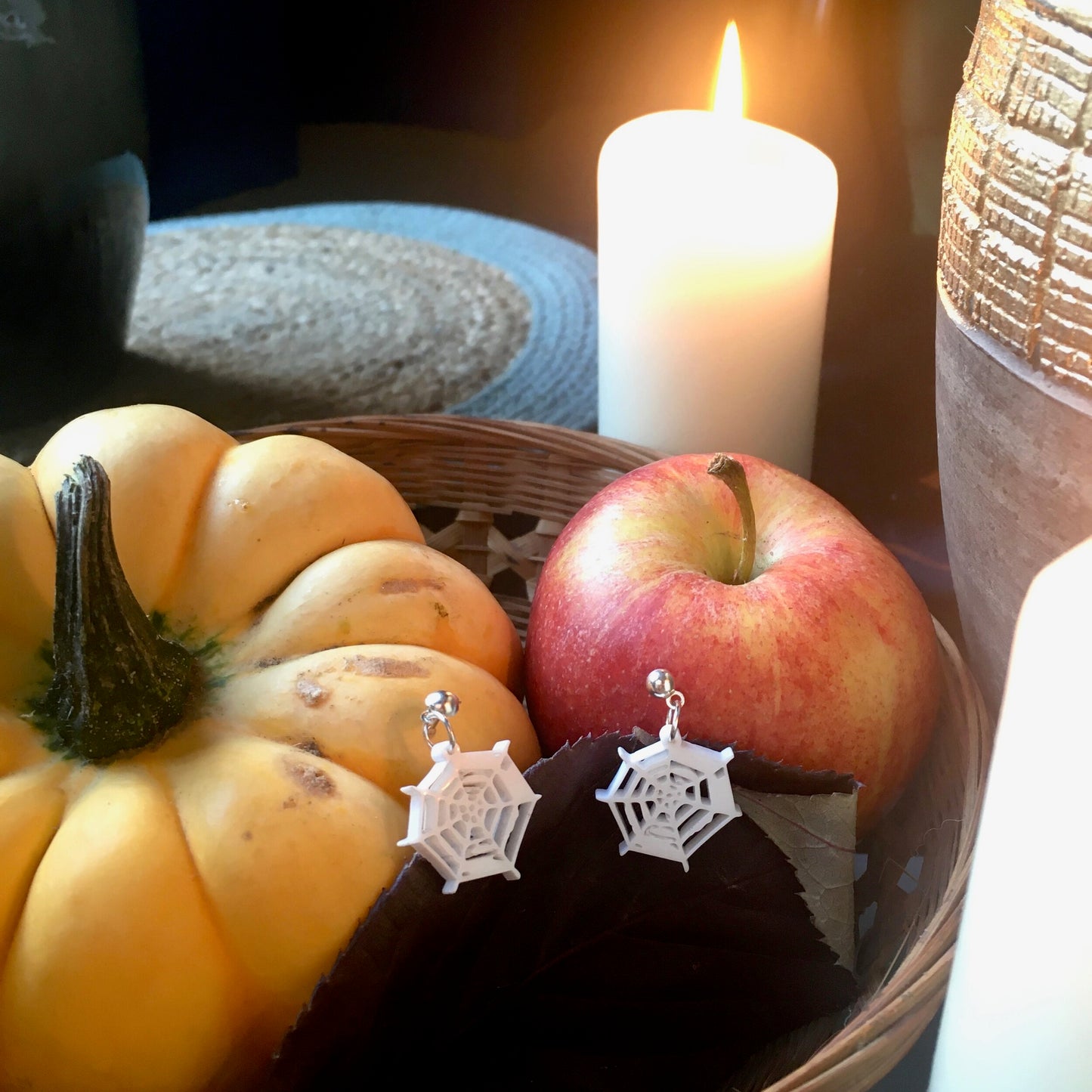 Cobweb earrings