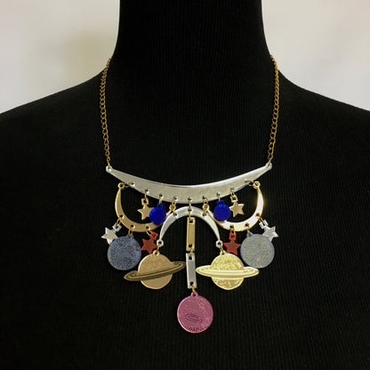 Cosmic crush statement necklace