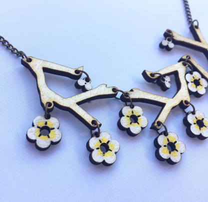 DIY cherry blossom necklace kit