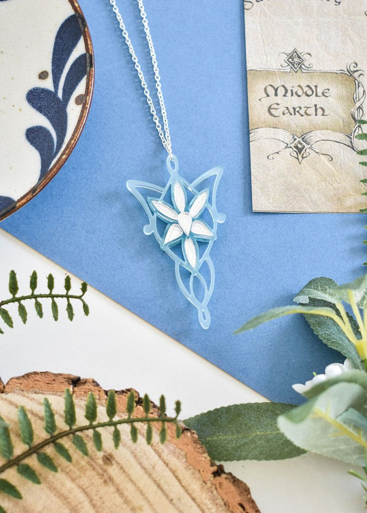 Lord of the Rings inspired Evenstar necklace