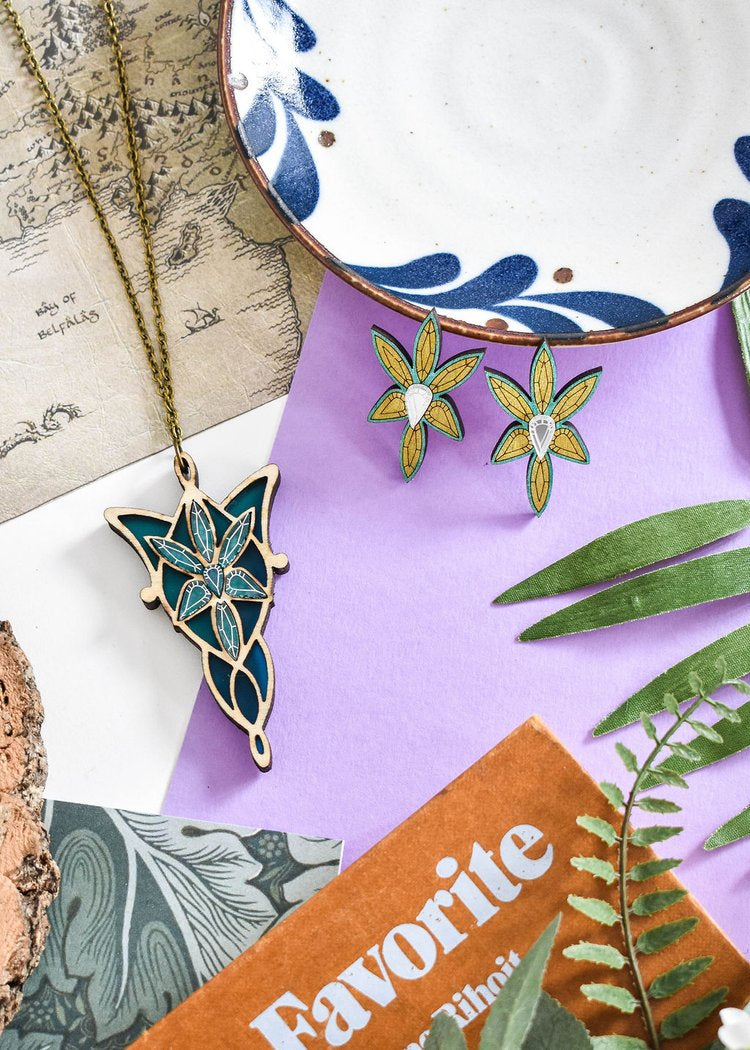 Lord of the Rings inspired Evenstar necklace
