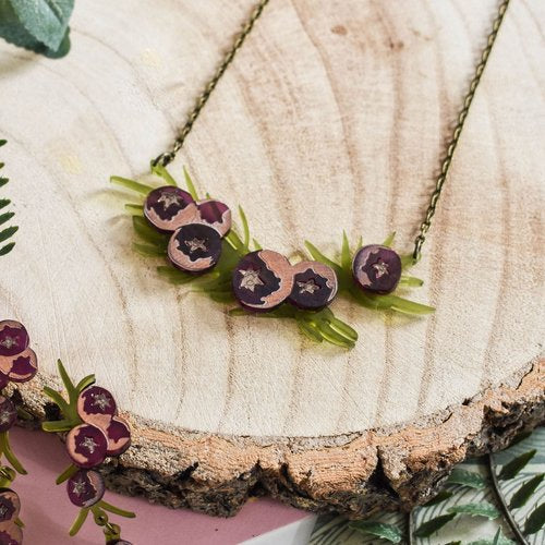 Juniper berry necklace