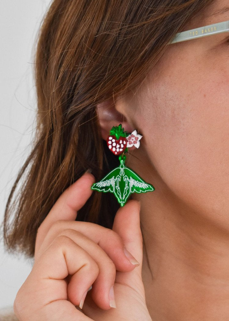 Strawberry Thief earrings