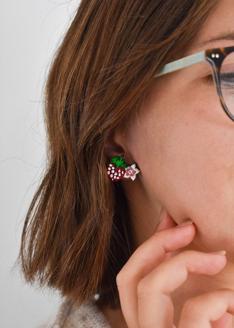 Strawberry Thief earrings
