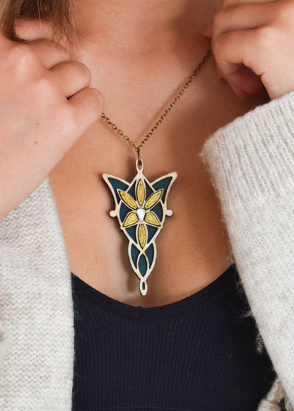 Lord of the Rings inspired Evenstar necklace