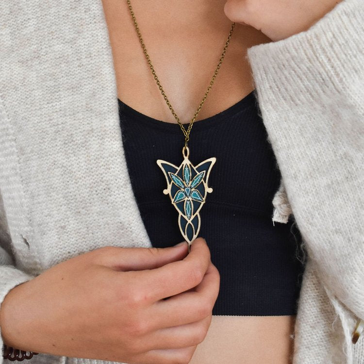 Lord of the Rings inspired Evenstar necklace