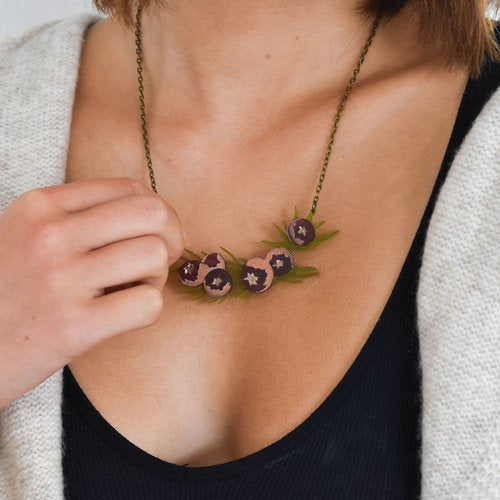Juniper berry necklace