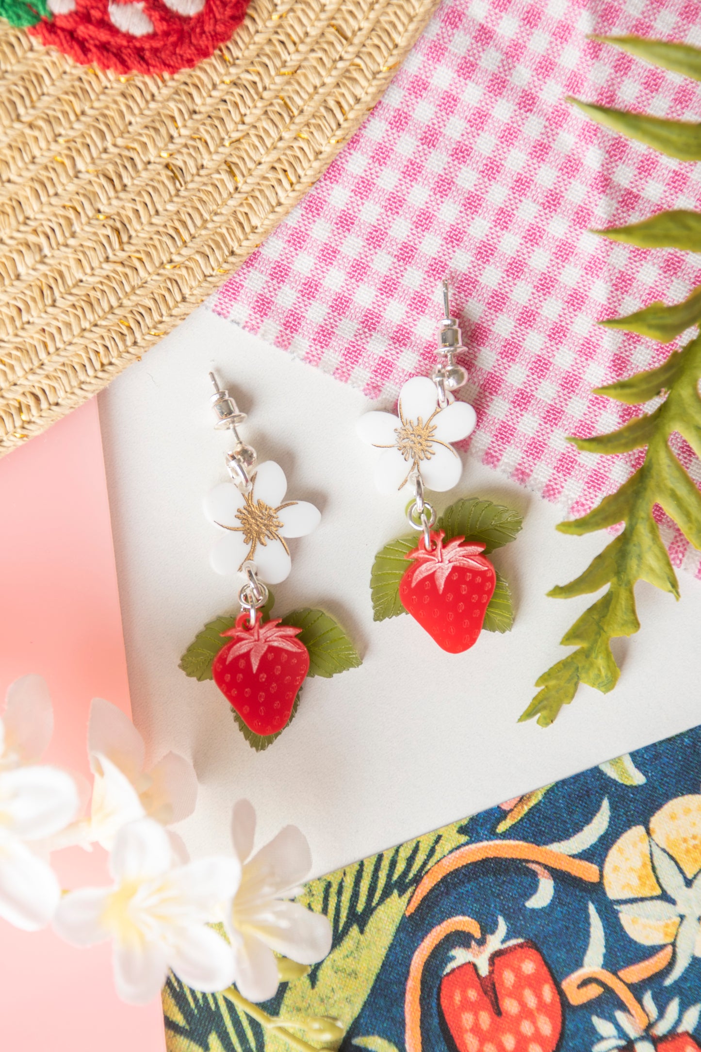 STRAWBERRY DROP EARRINGS