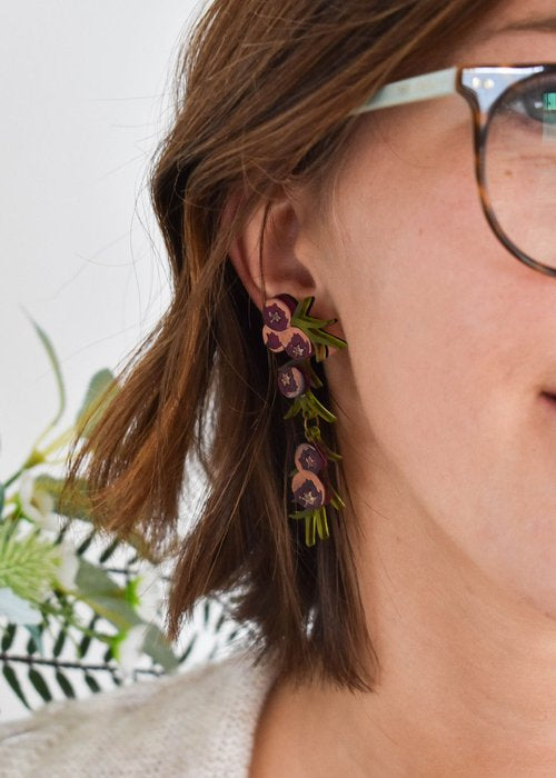Juniper berry earrings