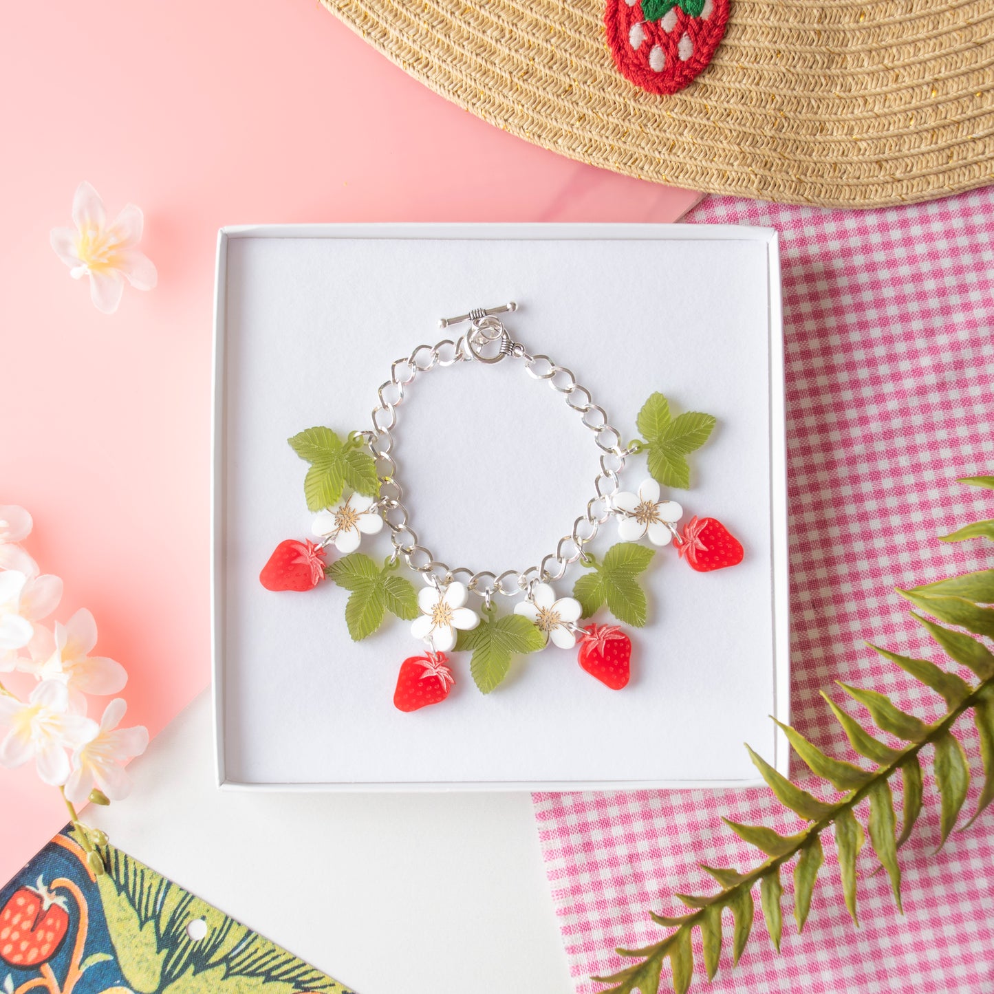 STRAWBERRY CHARM BRACELET