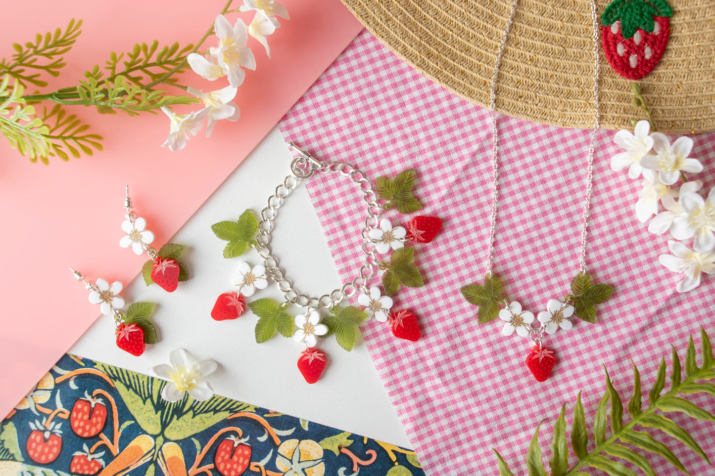 STRAWBERRY DROP EARRINGS