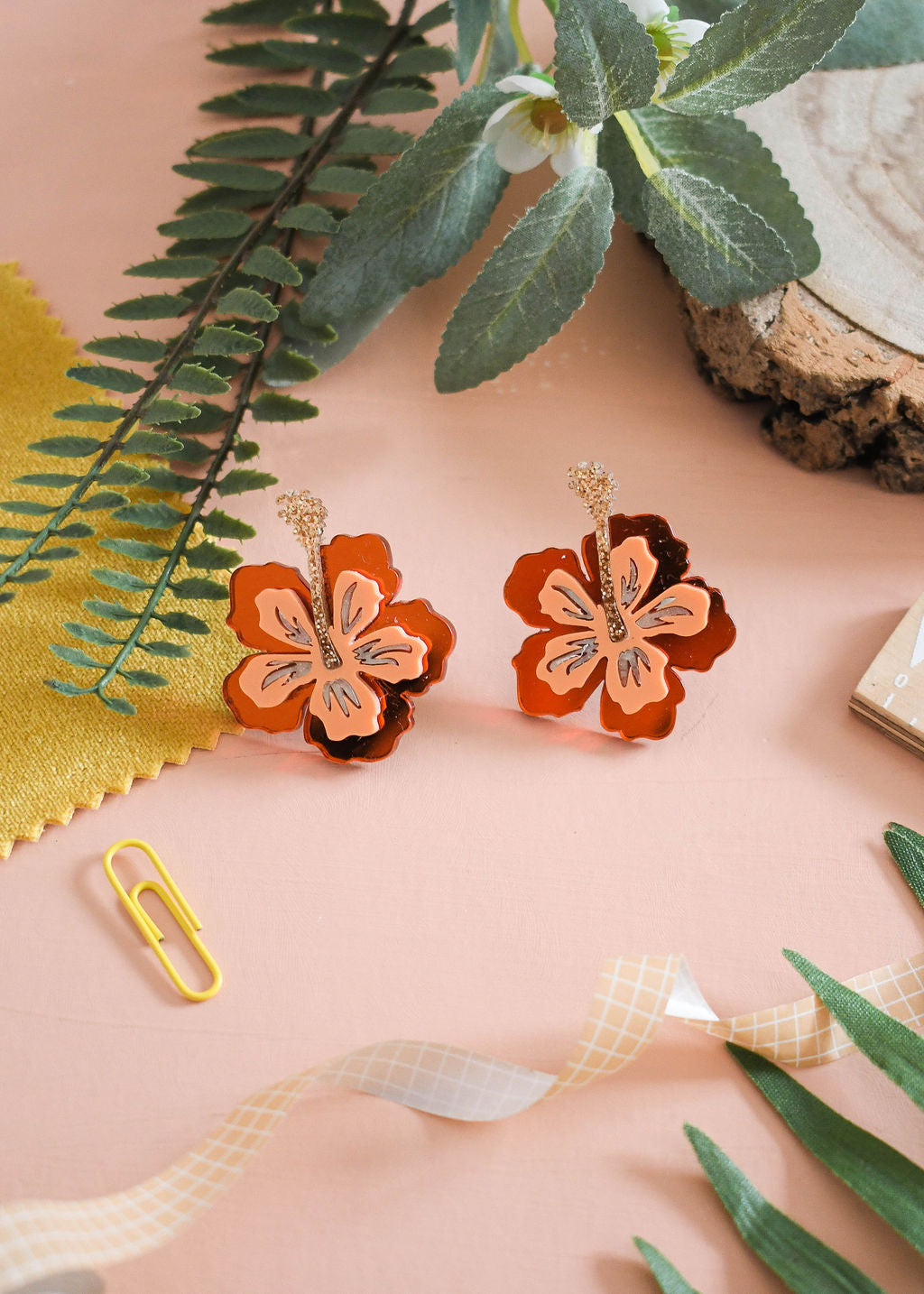 Hibiscus Statement Earrings