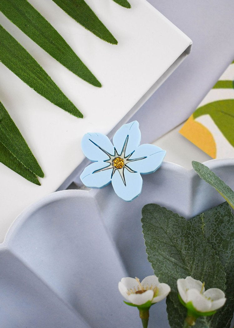 Forget-Me-Not statement earrings