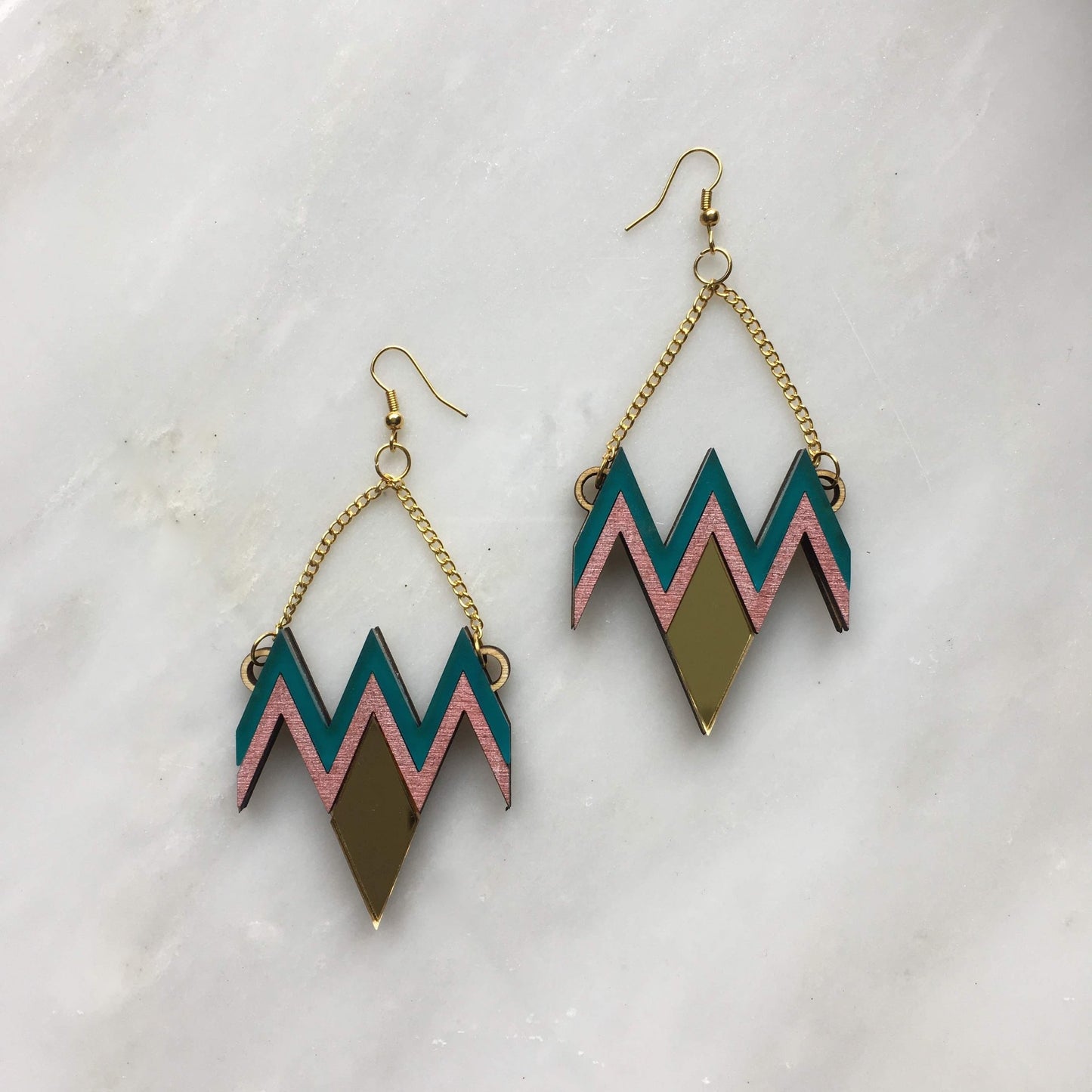 Deco statement earrings
